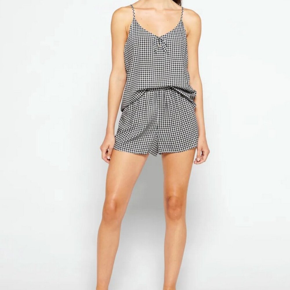 Bobeau Sariyah Sleep & Lounge Woven Cami Short Set - Size Large - NWT